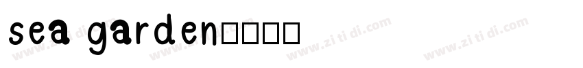 sea garden字体转换